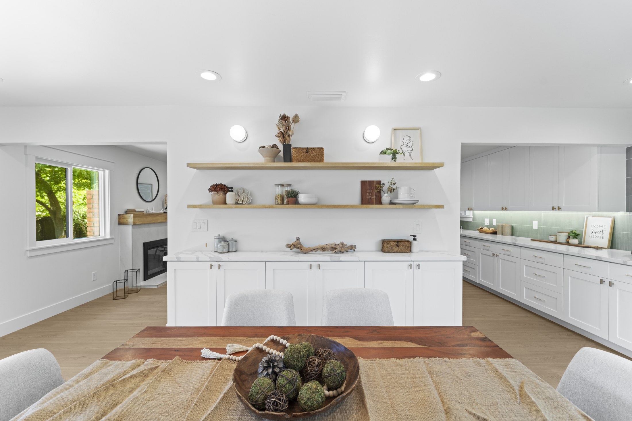Interior living, dining, or kitchen view