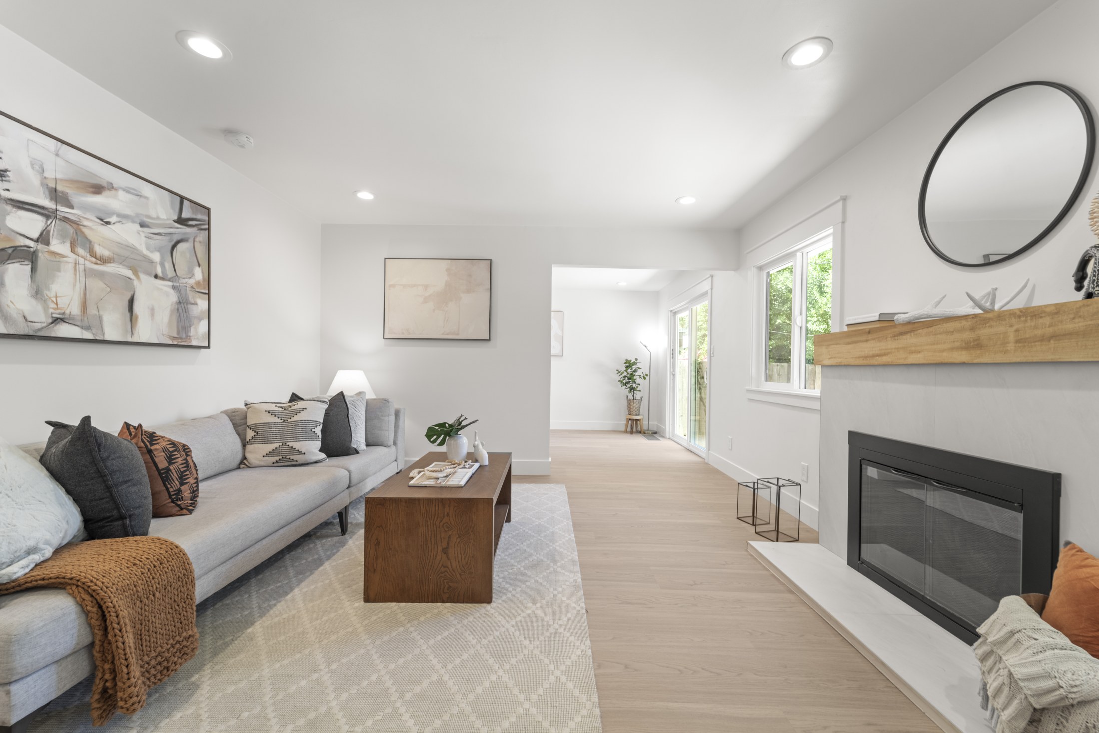 Interior living, dining, or kitchen view