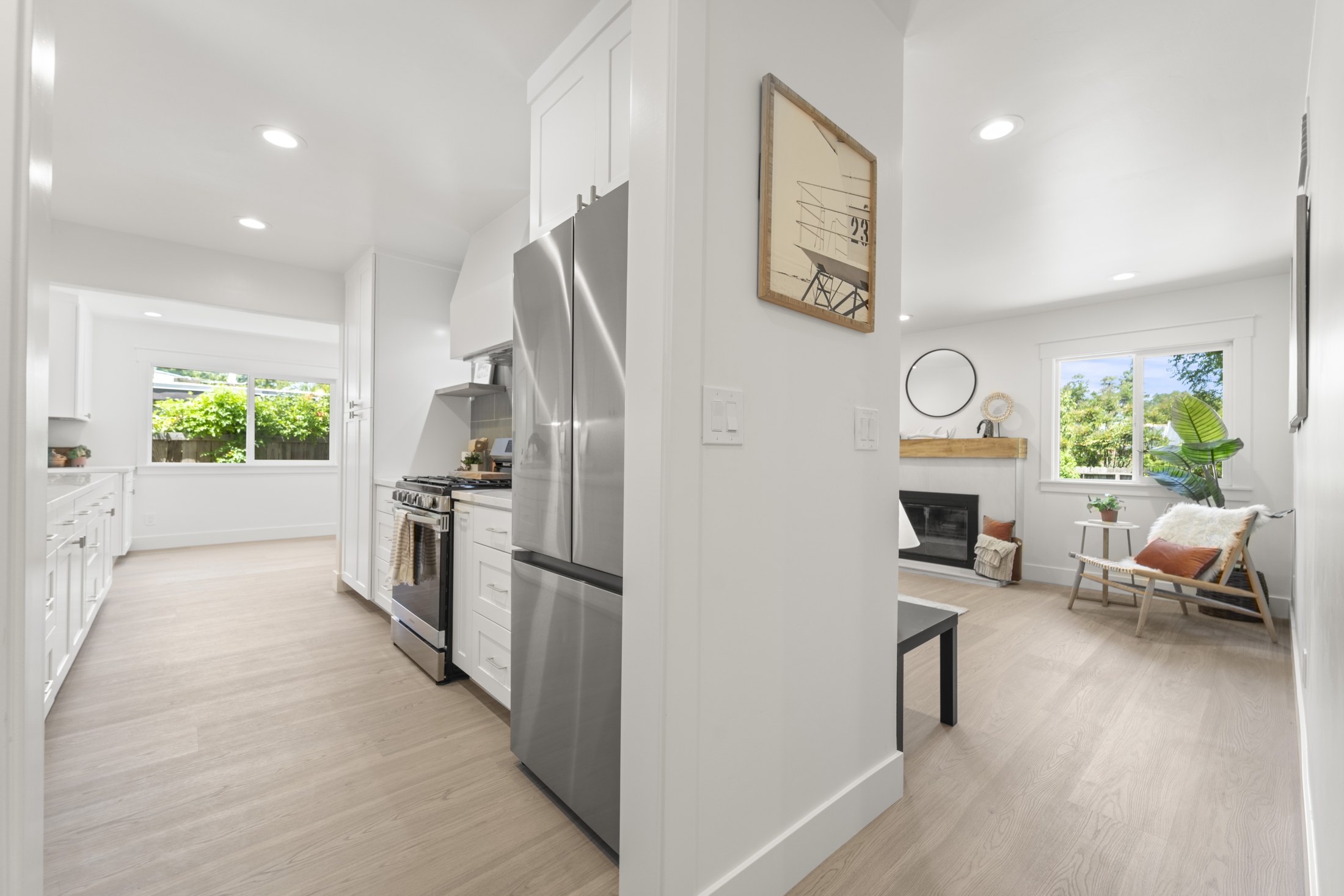 Interior living, dining, or kitchen view